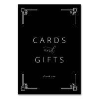 Elegant Black Minimalist Thank You Card