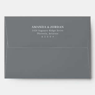 Elegant Black Minimalist Typographic Envelope