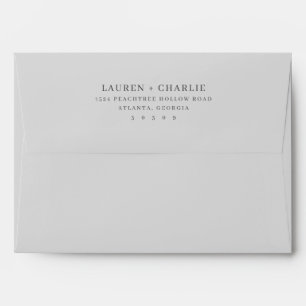 Elegant Black Minimalist Typographic Envelope
