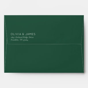 Elegant Black Minimalist Typographic Envelope