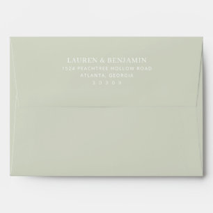 Elegant Black Minimalist Typographic Envelope