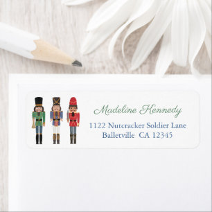 Elegant Black Nutcracker Ballet Return Address