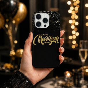 Elegant Black Phone Case for iPhone15Pro