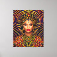 Elegant Black Queen: Art Black History Month