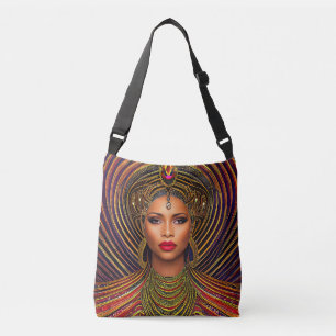 Elegant Black Queen: Art Black History Month Crossbody Bag