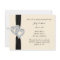 Elegant Black Ribbon Engagement Party Invitation