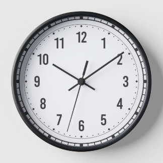 🕰️ Elegant Black Roman Numeral Wall Clock