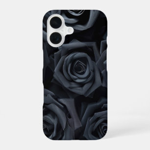 Elegant Black Roses Floral iPhone Case