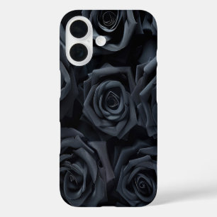 Elegant Black Roses Floral iPhone Case
