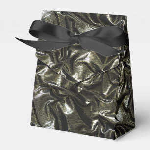 Elegant Black satin look favour box