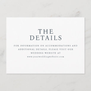 Elegant Black Serif Wedding Website Card