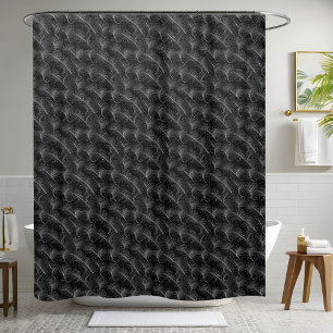 Elegant Black Shower Curtain
