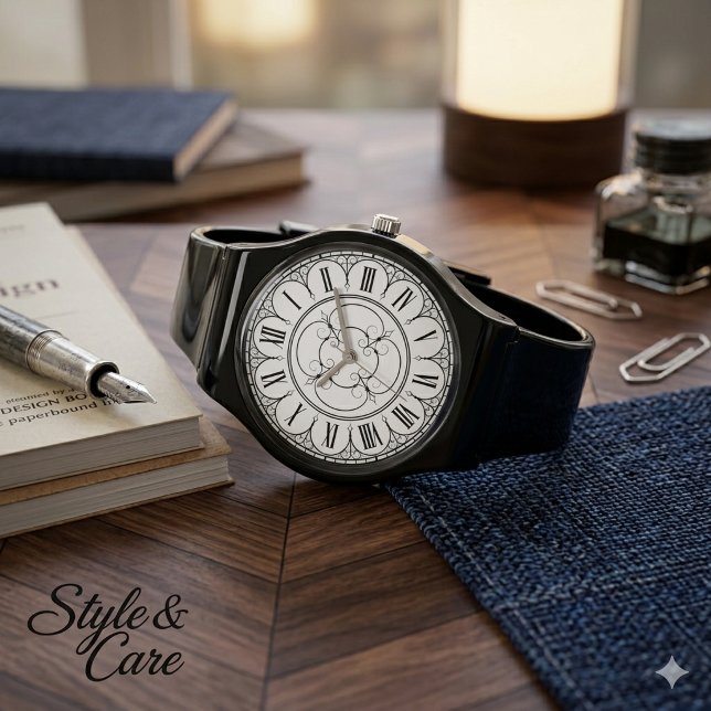 Elegant Black Silicone Strap Minimalist Watch (Elegant Black Silicone Strap Minimalist Watch)