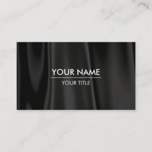 Elegant Black Silk Business Card