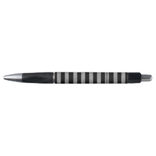 Elegant Black Silver Glitter Striped