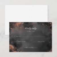 Elegant Black Sparkling Smoke