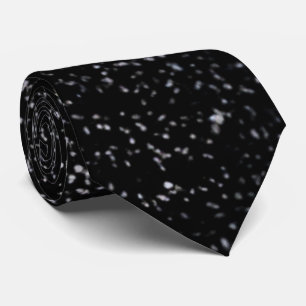 Elegant Black Sparkly Glitter Neck Tie