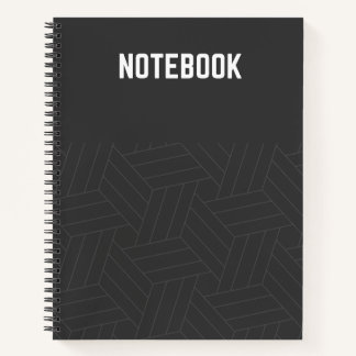 Elegant Black Spiral Notebook