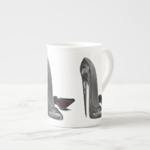 Elegant Black Stiletto Speciality Mug