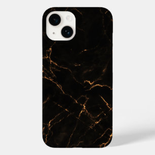 Elegant Black Stone Marble Pattern Case-Mate iPhone 14 Case