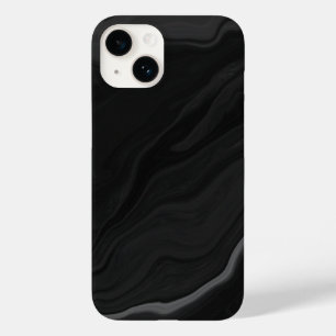 Elegant Black Stone Marble Pattern Case-Mate iPhone 14 Case