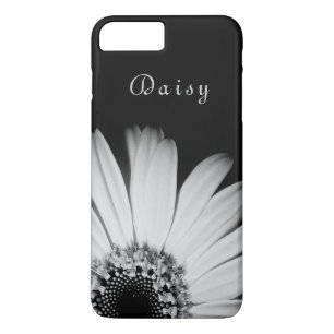 Elegant Black  Sunflower Personalised name iPhone 8 Plus/7 Plus Case