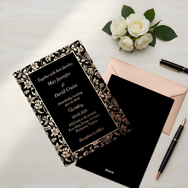 Elegant Black Themed Premium Wedding Rose Gold (Creator Uploaded)