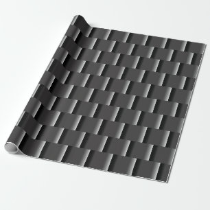 Elegant Black to grey ombre large Abstract Wrapping Paper