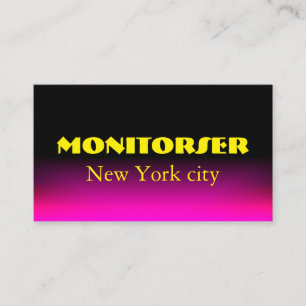 Elegant Black to Pink Gradient Business Card