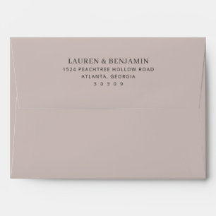 Elegant Black Typographic Envelope