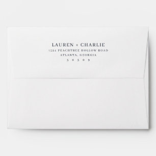 Elegant Black Typographic Envelope