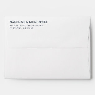 Elegant Black Typographic Envelope