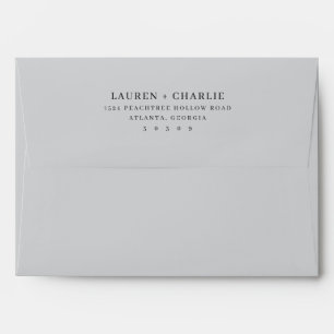Elegant Black Typographic Envelope