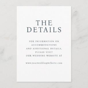 Elegant Black Typographic Minimalist Enclosure Card
