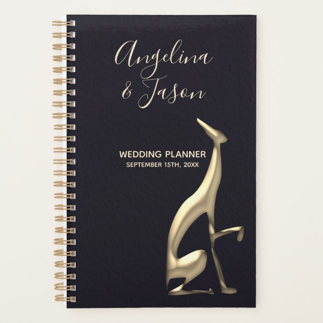 Elegant Black Wedding Planner (Front)