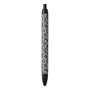Elegant Black White Abstract Ink Pen