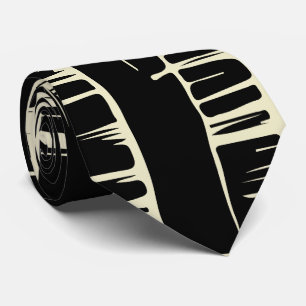 Elegant black &white Abstract pattern Tie