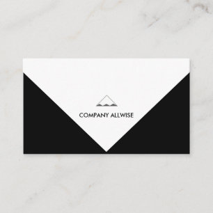 Elegant Black & White Business Card