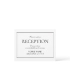 Elegant Black & White Classic Script Reception