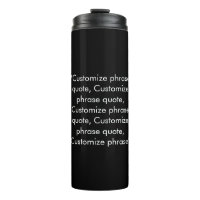 Elegant black & white custom text phrase quote