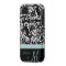 Elegant Black & White Damask Pattern with Monogram