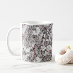 Elegant Black & White Floral Coffee Mug