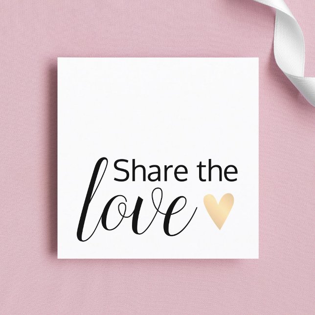 Elegant Black White Gold Heart Beauty Salon Referral Card (Creator Uploaded)