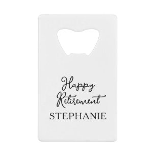 Elegant Black & White Happy Retirement Party
