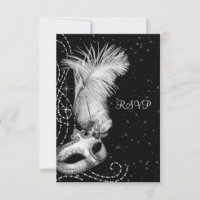 Elegant Black White Masquerade Party