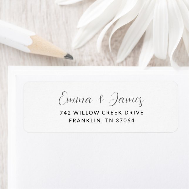 Elegant Black & White Modern Script Wedding (Insitu)