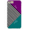 Elegant Black White Striped Purple Violet and Teal