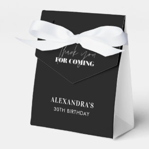 Elegant Black White Thank You Favour Box