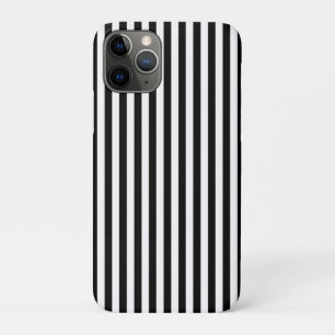 Elegant Black White Vertical Lines Geometric Case-Mate iPhone Case
