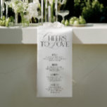 Elegant Black & White Wedding Bar Menu Banner<br><div class="desc">This elegant black and white wedding bar menu combines classic serif typography with refined calligraphy details for a modern yet timeless aesthetic. Designed for fine-art weddings, outdoor receptions, or sophisticated dinner celebrations where every detail feels intentional. Fully editable — personalize your drink categories and selections. Part of the "RHEA" Wedding...</div>